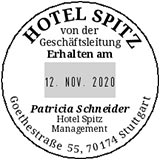 Individuelle runde und ovale Datumstempel