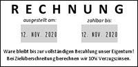 Individuelle Doppel-Datumstempel